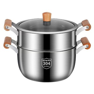 Panela de sopa de aço inoxidável, mingau, sopa, fogão de indução, gás pode ser usado