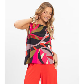 Regata Feminina Viscose Khyara Rovitex Preto em Oferta na Shopee