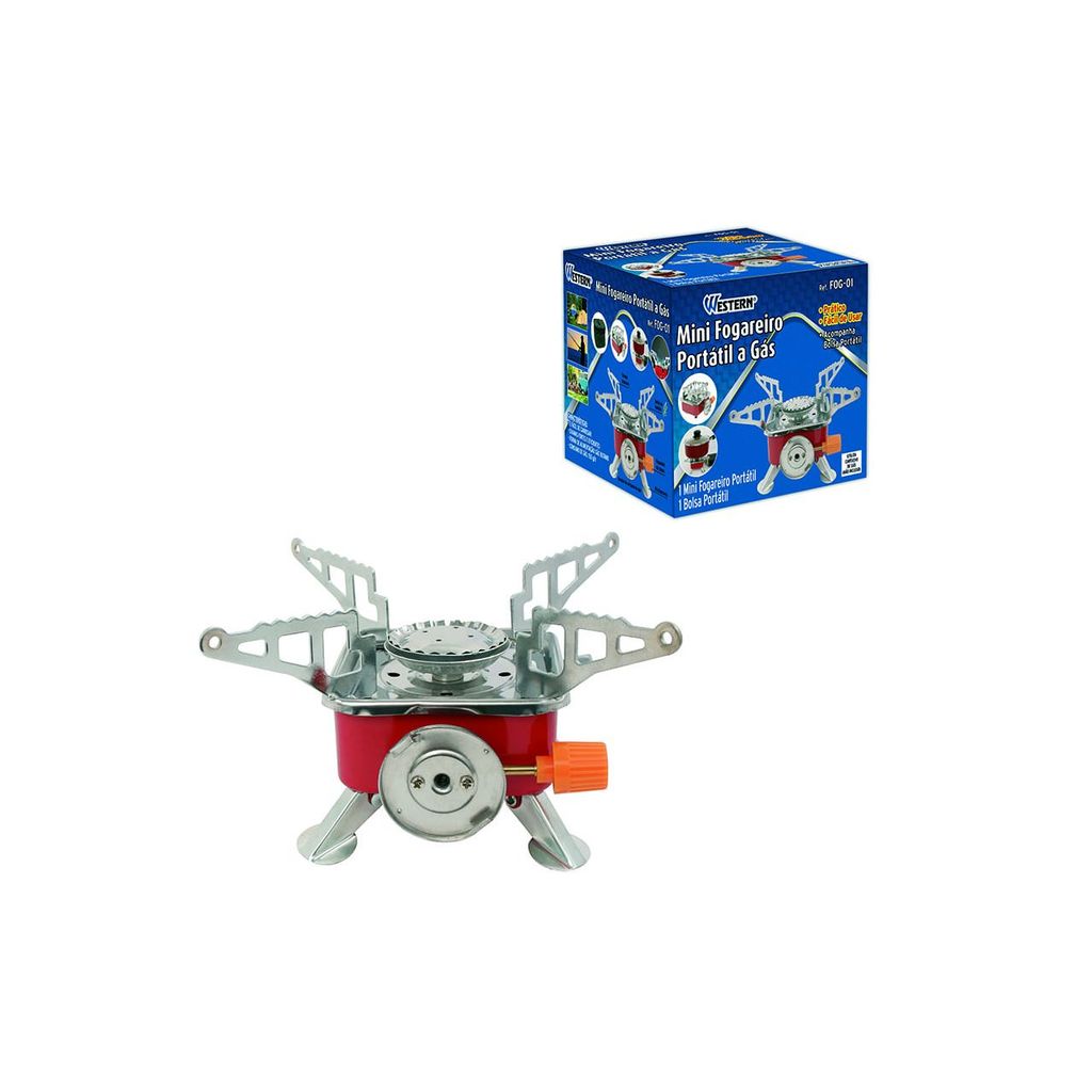 Fogareiro Portátil a Gás FOG-01 para Camping e Aventuras