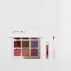 Kit Paleta de Sombras Love + Sombra Líquida Pêssego Océane Limited (2 Produtos)