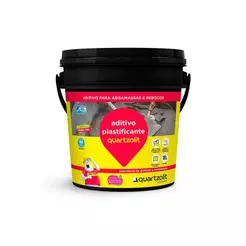 Aditivo Plastificante Quartzolit 18L Para Argamassa Mais Resistência e Trabalhabilidade