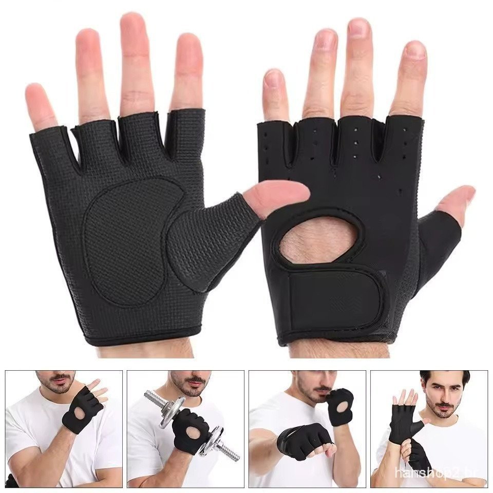 Luvas de Fitness Antiderrapantes para Mulheres e Homens