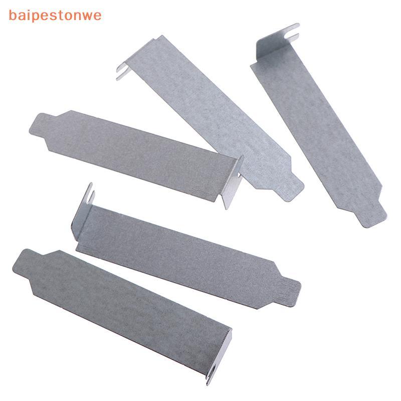 [baipestonwe] 5 Pçs/Lote 8cm Prata PCI Slot Capa PC Computador Caso Filtro De Poeira Placa De Obturação
