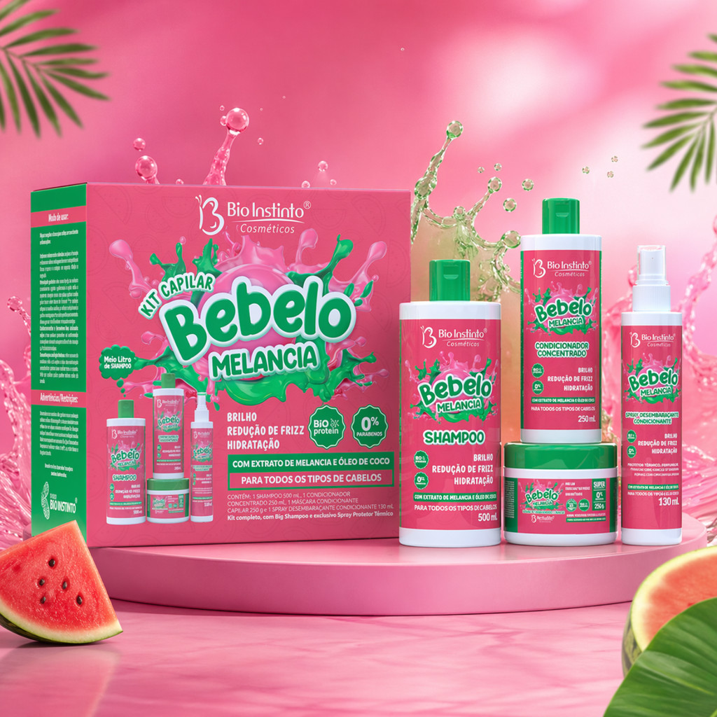 Kit Capilar Bebelo Infantil Completo Uso Diário Suave Bebê