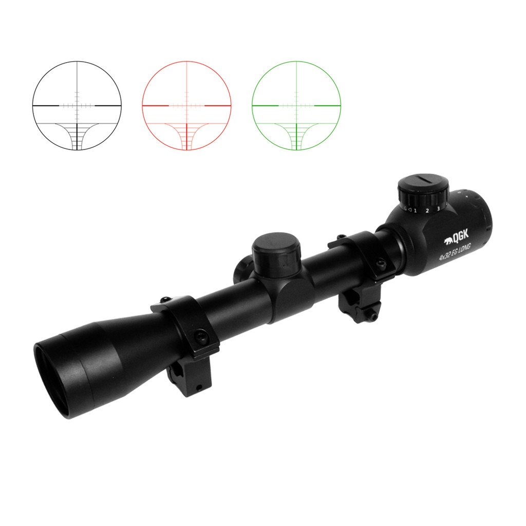 LUNETA 4X32 EG LONG QGK RETÍCULO ILUMINADO