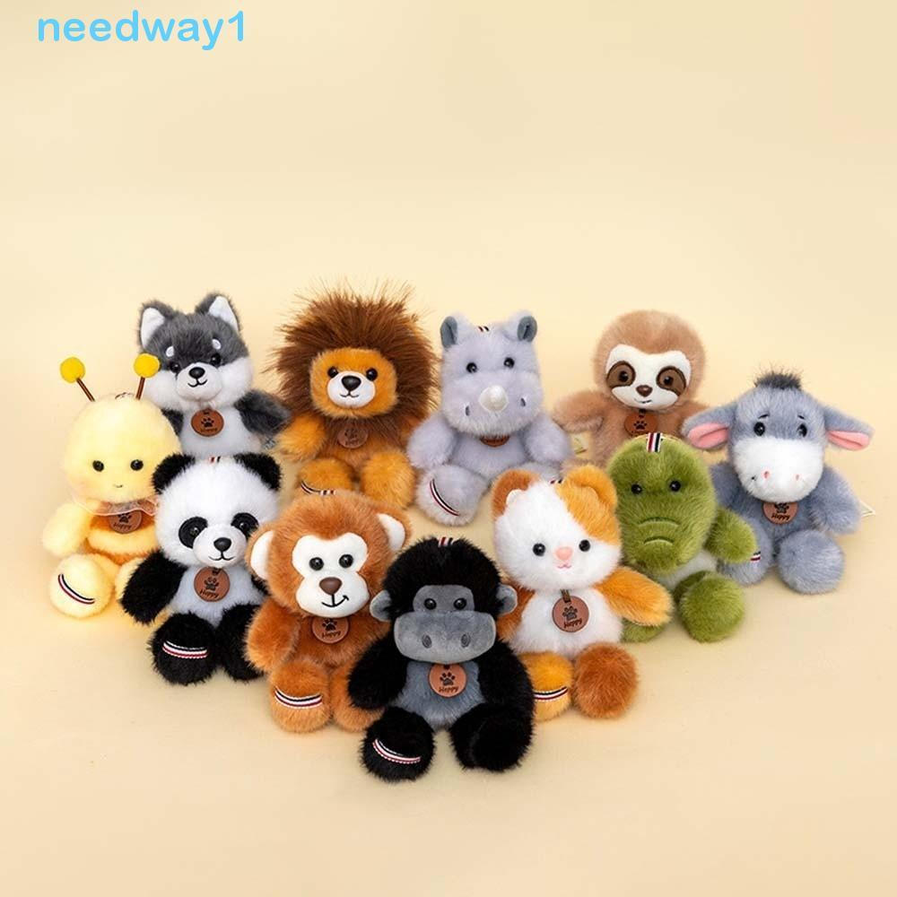 NEEDWAY Pingente De Cachorro E Gato , Chaveiro De Animal De Pelúcia De Abelha De Poliéster Macio De Macaco Fulvo De Dese