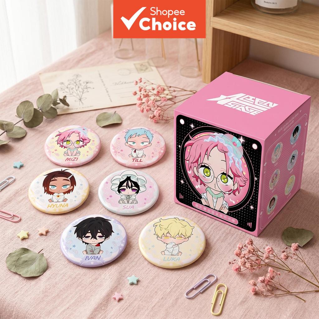 Alfinetes De Botão De Caixa Cega Alien Stage Baby Series , Produto Colecionável ALNST Oficialmente Licenciado Para Bolsa