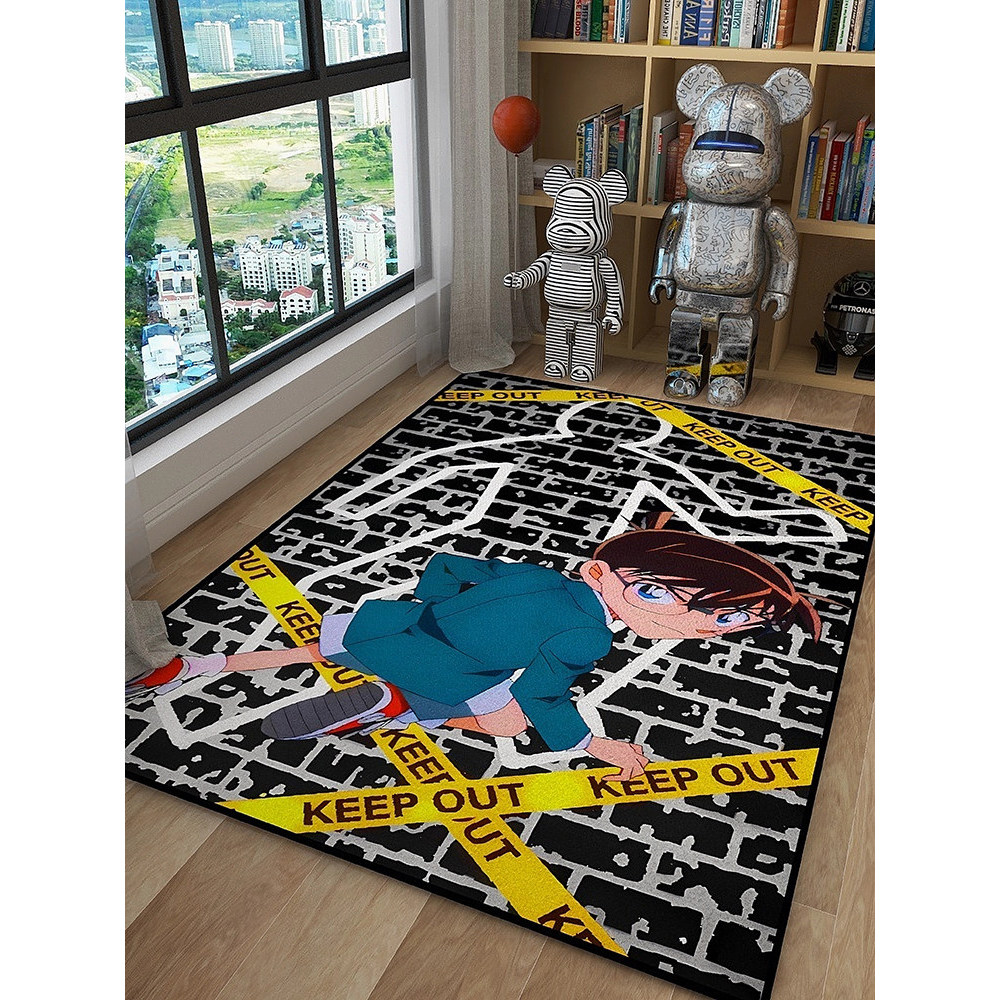 Conan tapete Co-marca mercadoria sala de estar quarto tapete de cabeceira sala de jogos Anime entrada tapete porta entra
