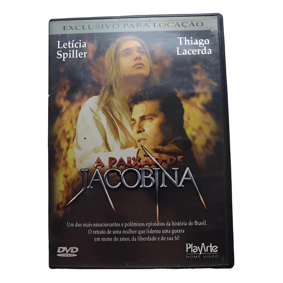 DVD Filme A Paixão de Jacobina 2002 Letícia Spiller Thiago Lacerda