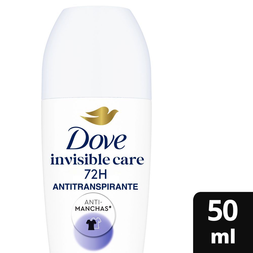 Desodorante Antitranspirante Roll-On Dove Invisible Dry 48h Feminino 50ml