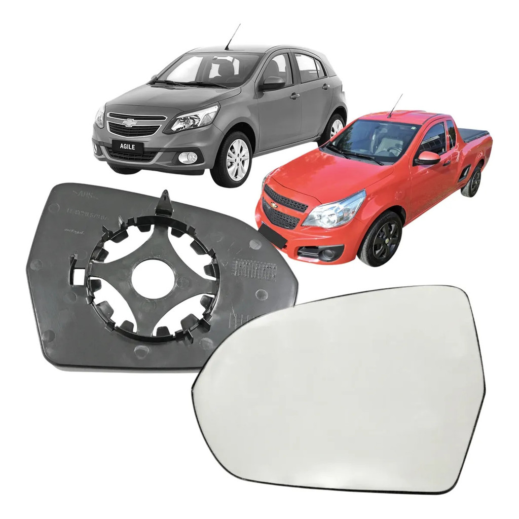 Subconjunto Lente Base Retrovisor Agile 09/15 Montana 11/21