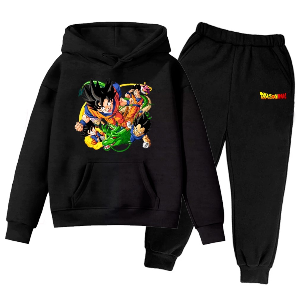 Conjunto Infantil Moletom e Calça Estampada Menino Anime Agasalho