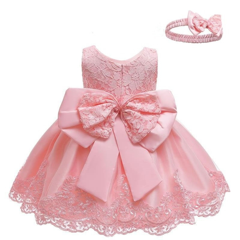 Baby Girl 1 Ano Vestido De Aniversário Bebê Princesa Tutu Festa De Novo Menina — imagem 2 de 2