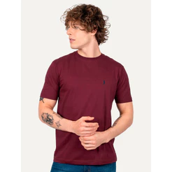 Camiseta Aleatory Masculina Navy Icon Original Bordô