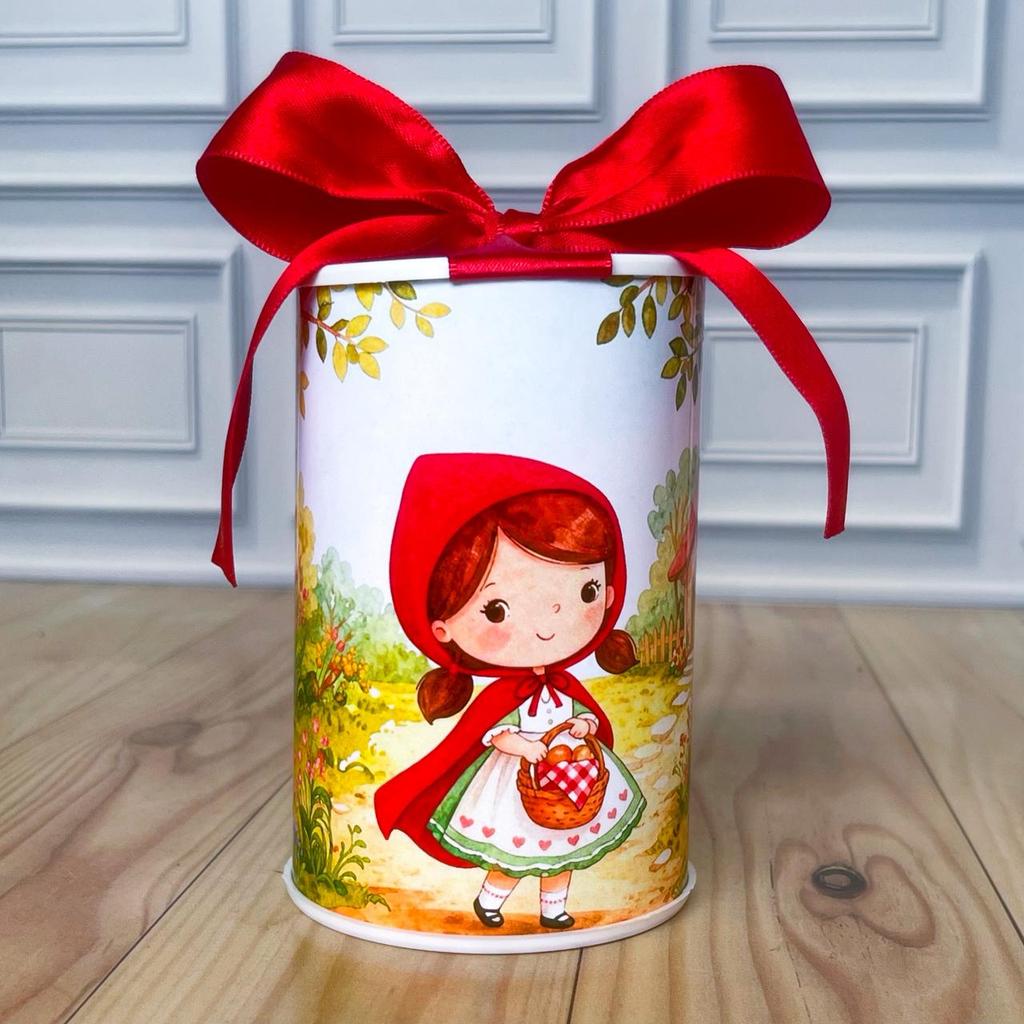 Kit Cofrinhos Personalizados Chapeuzinho Vermelho Cute Lembrancinha Festa Infantil Aniversário