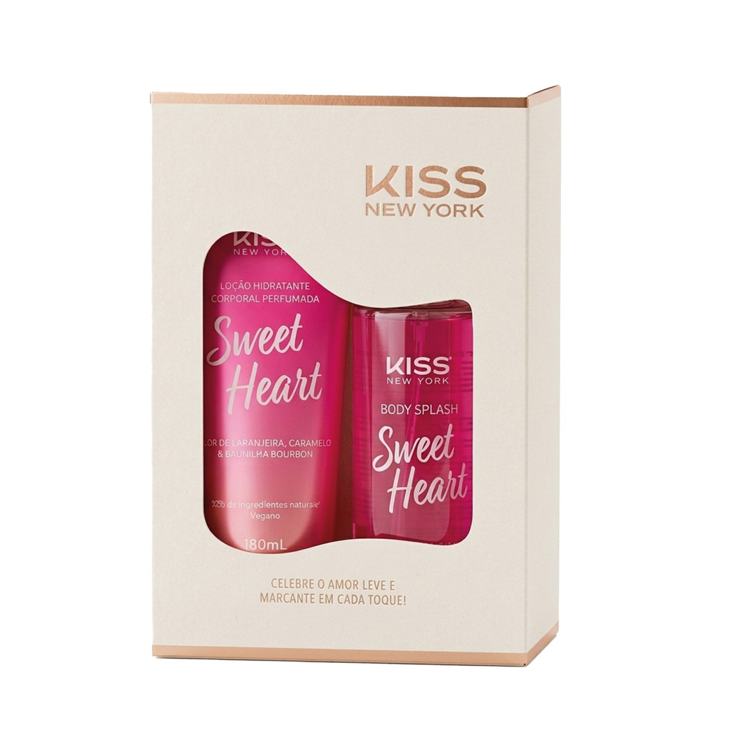 Kit Sweet Heart - Loção Corporal + Body Splash - Kiss New York