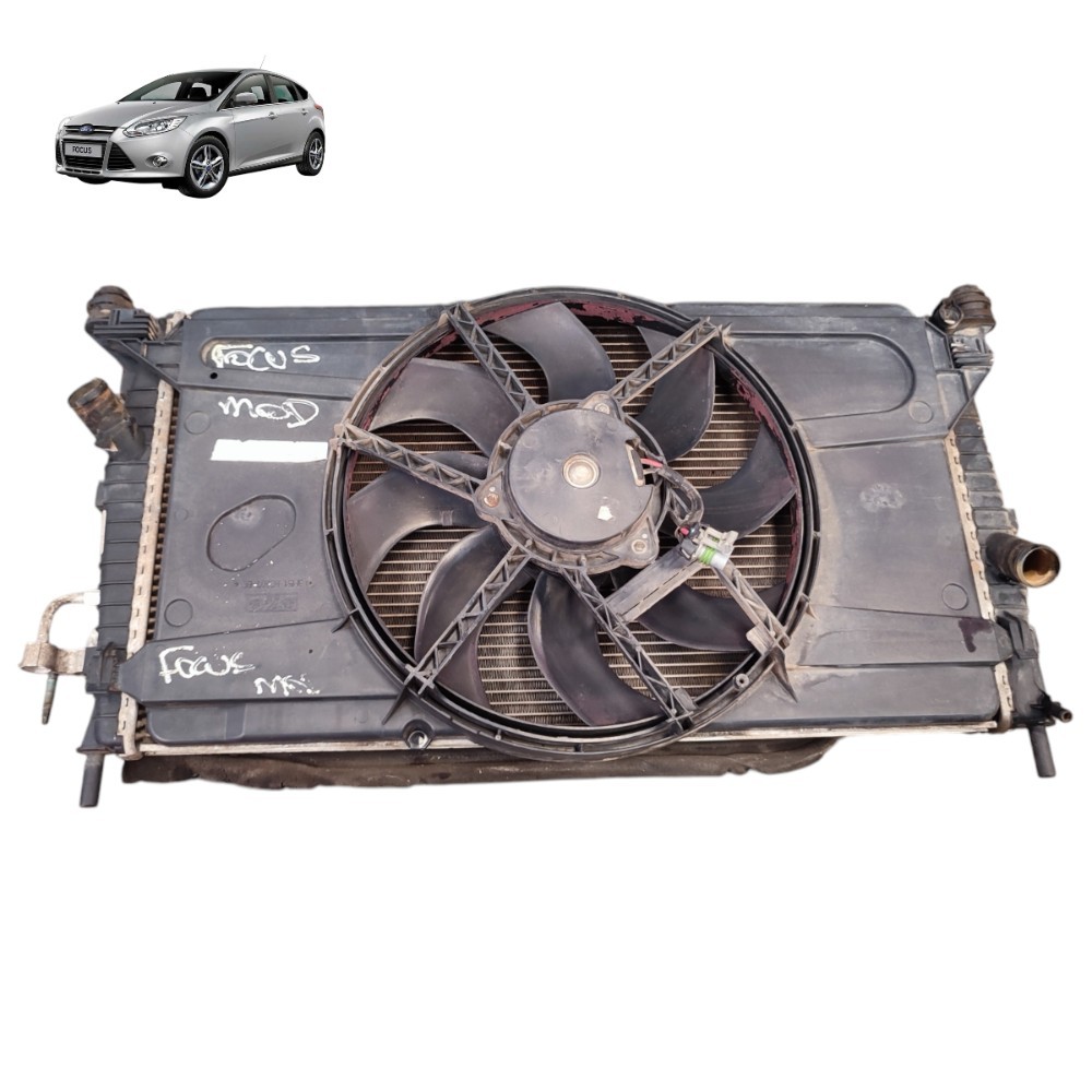 Kit Radiador Condensador Ventoinha Focus 2.0 16v Gas 2009