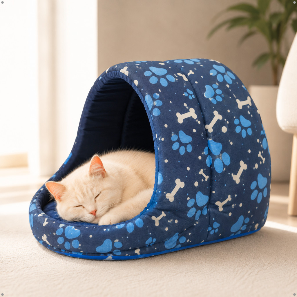 Cama Iglu Pet Cachorro Gato Toca Caminha Casinha Macia Quentinha Pequeno Médio Grande