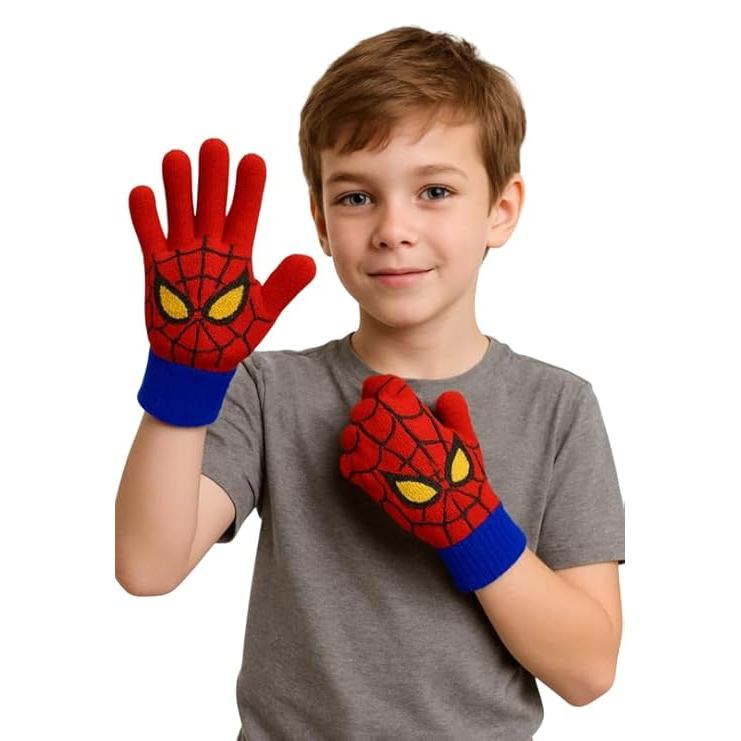 Luvas Estampadas De Malha Infantil Inverno — imagem 2 de 2