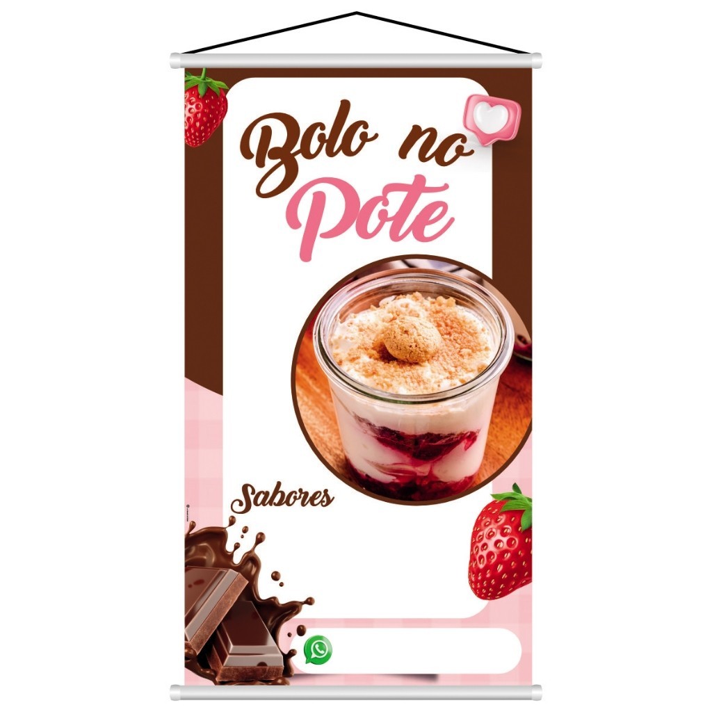 Banner Bolo de Pote Sabores Mais Campo Whatsapp