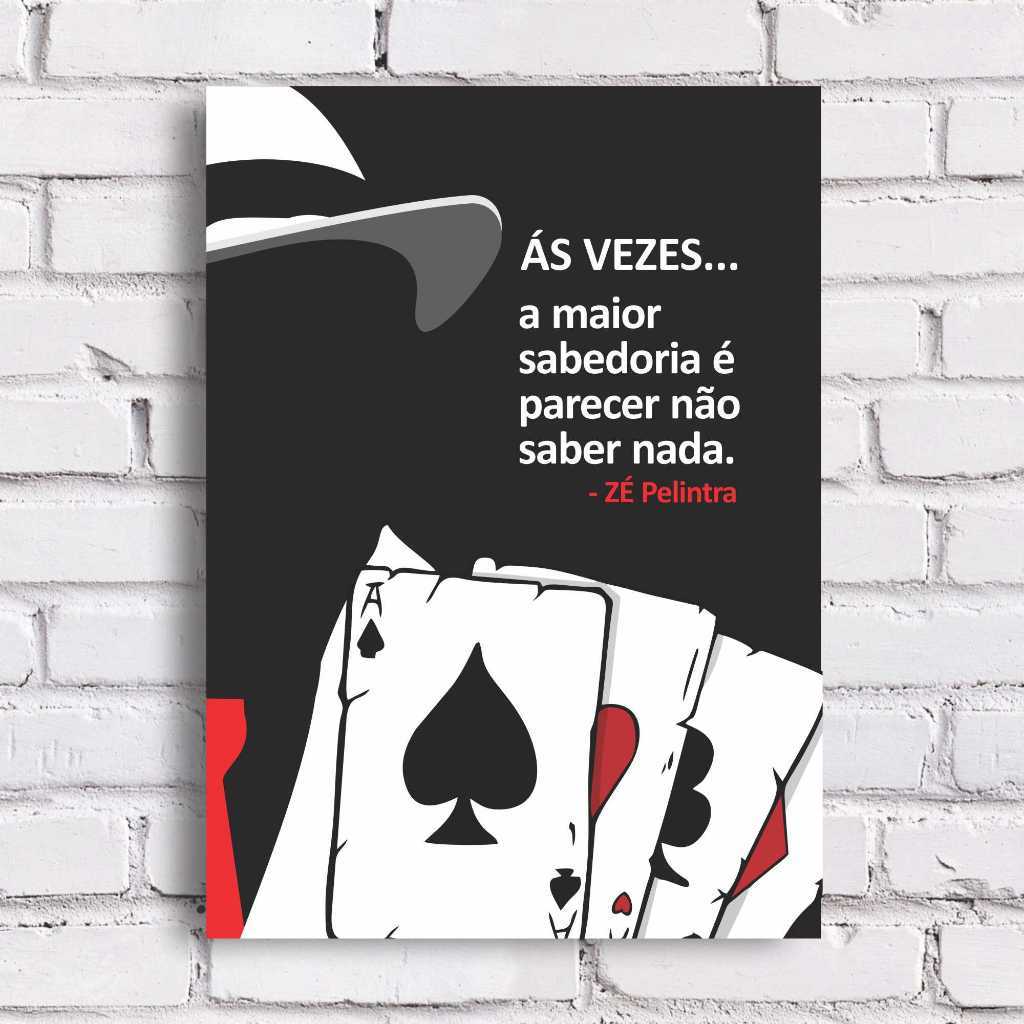 QUADRO ZÉ PELINTRA - Selecione o TAMANHO em CM - 20x30 / 30x42 / 40x60