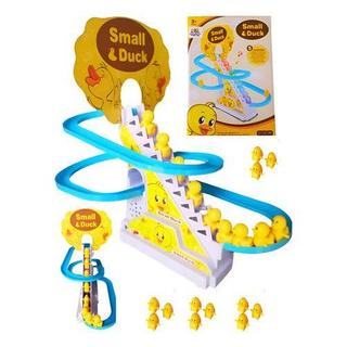 Brinquedo Pista Patinho Pato Escorrega Som Musical Infantil Amarelo