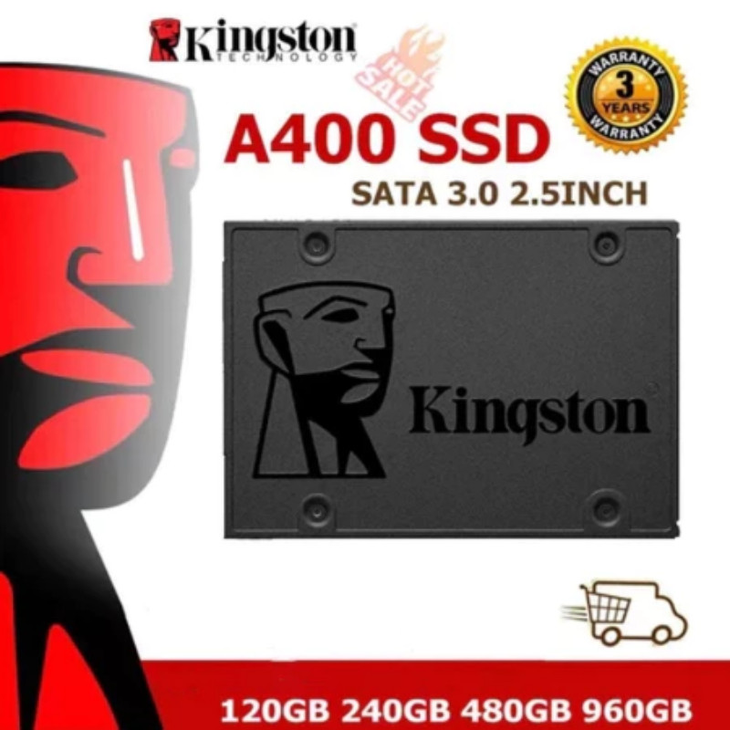 Kingston A400 SSD 1200GB 240GB 1TB  Ssd Drive De Estado Sólido Sata 3 2.5 Polegadas Desktop Laptop