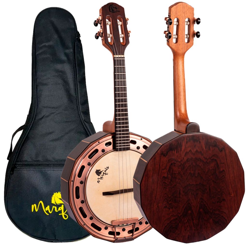 Banjo Profissional Mandala Eletroacústico Passivo Rosewood Marquês BAJ-99CTSEL + Capa