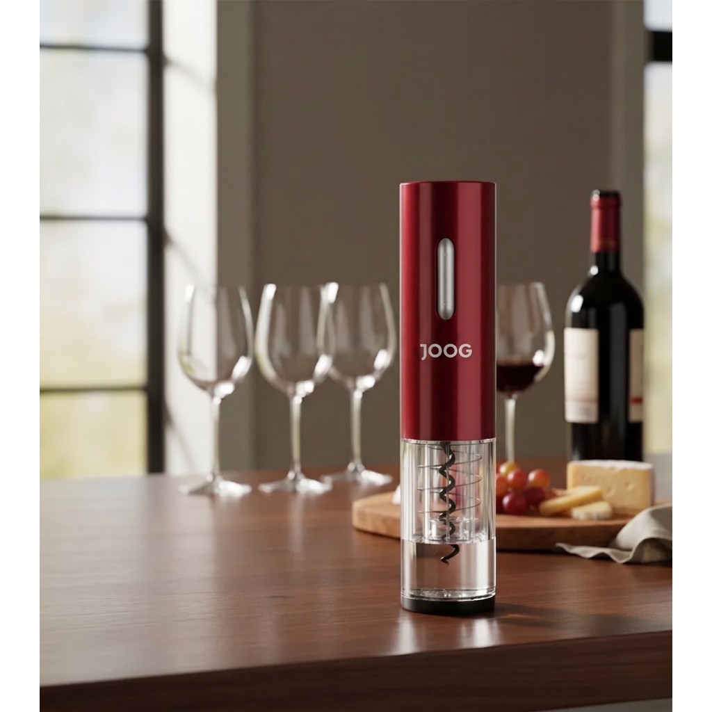 Abridor Elétrico de Vinho Portátil Joog Jg-ew1 Led Vermelho · foto 2