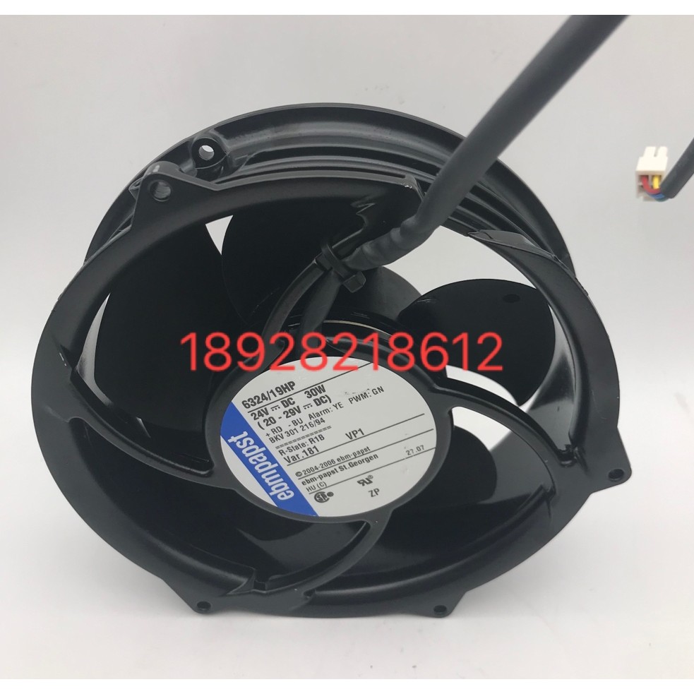 Novo ventilador inversor de 4 fios da Alemanha ebmPapst 6324/19HP 24V 30W 170 * 50mm
