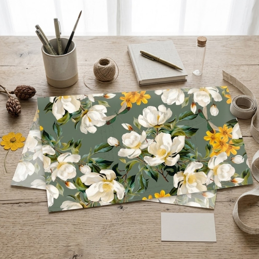 Papel de Seda - 49x69cm - Valentina - 10 unidades - Cromus - Rizzo