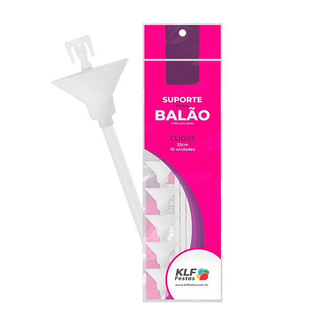 10 Suporte Clique 33cm Varetas Para Balão Bubble Bexigas Ou Balão Metalizado Festa Decoração Enfeite Lembrancinha