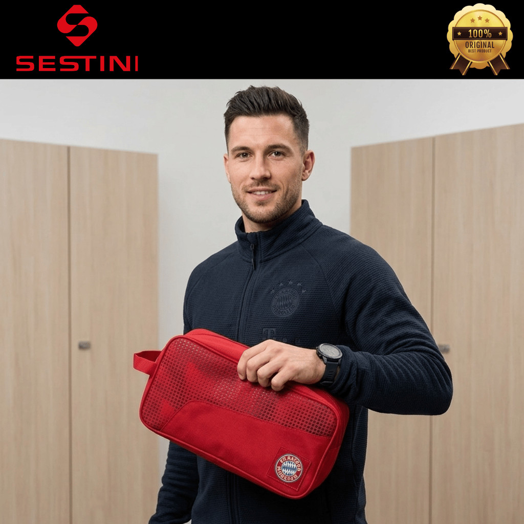 Necessaire Porta Chuteira Bayern Munchen Futebol Unissex Treino Esporte Espaçosa Sestini Original