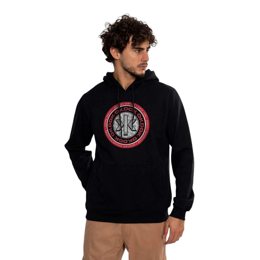 Moletom Canguru Okdok Masculino Essence Seaside Logo
