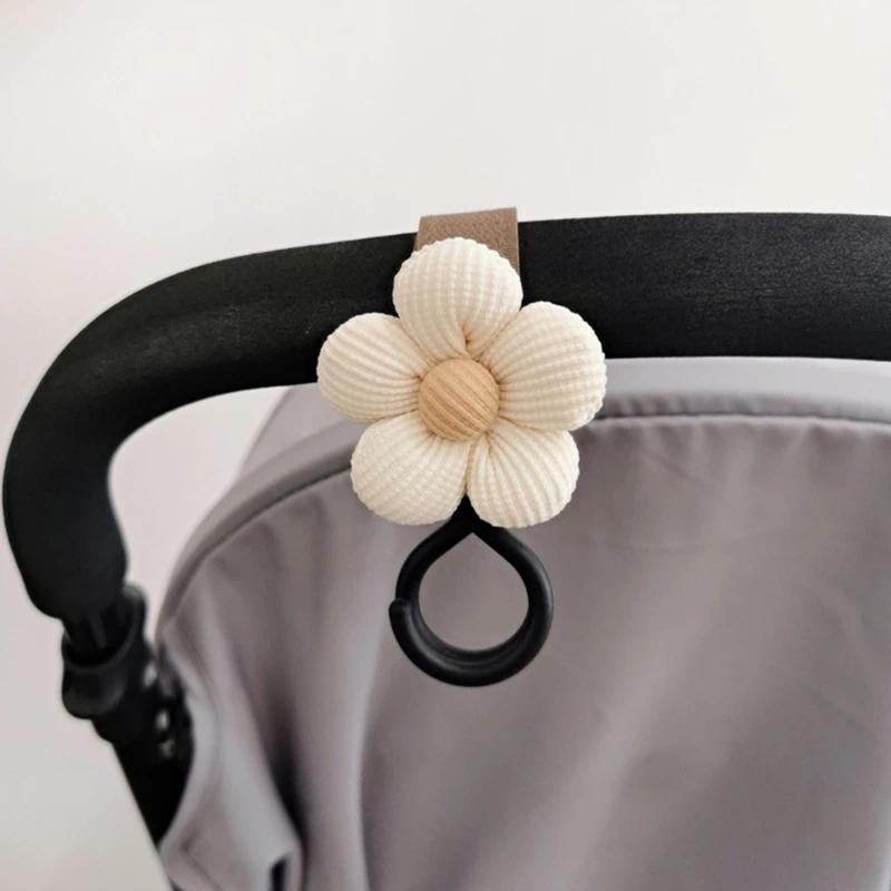 Gancho para Carrinho de Bebê Sweet Flower, Gancho para Pendurar Bolsas e Guarda-Chuvas em Carrinhos Infantis, Acessórios