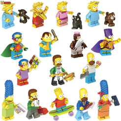Crianças brinquedos blocos de construção educacionais presentes de aniversário decoração americana