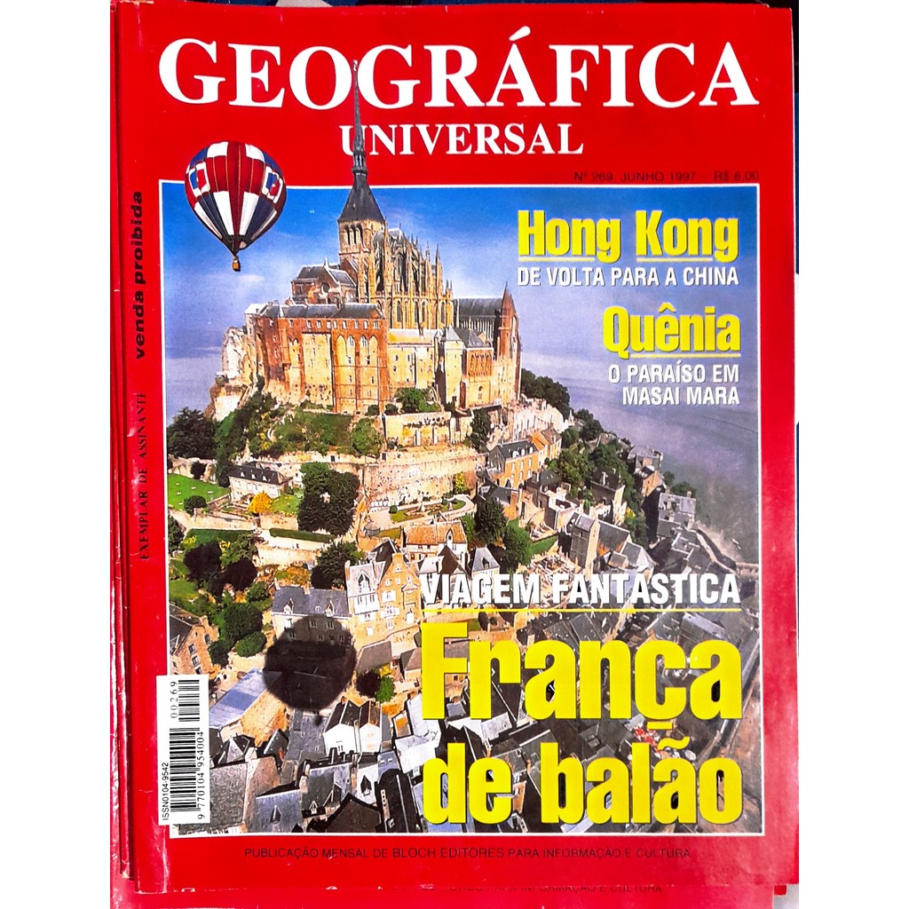 Revista Geográfica Universal nº 269 Junho 1997 França de Balão de Bloch 7992586