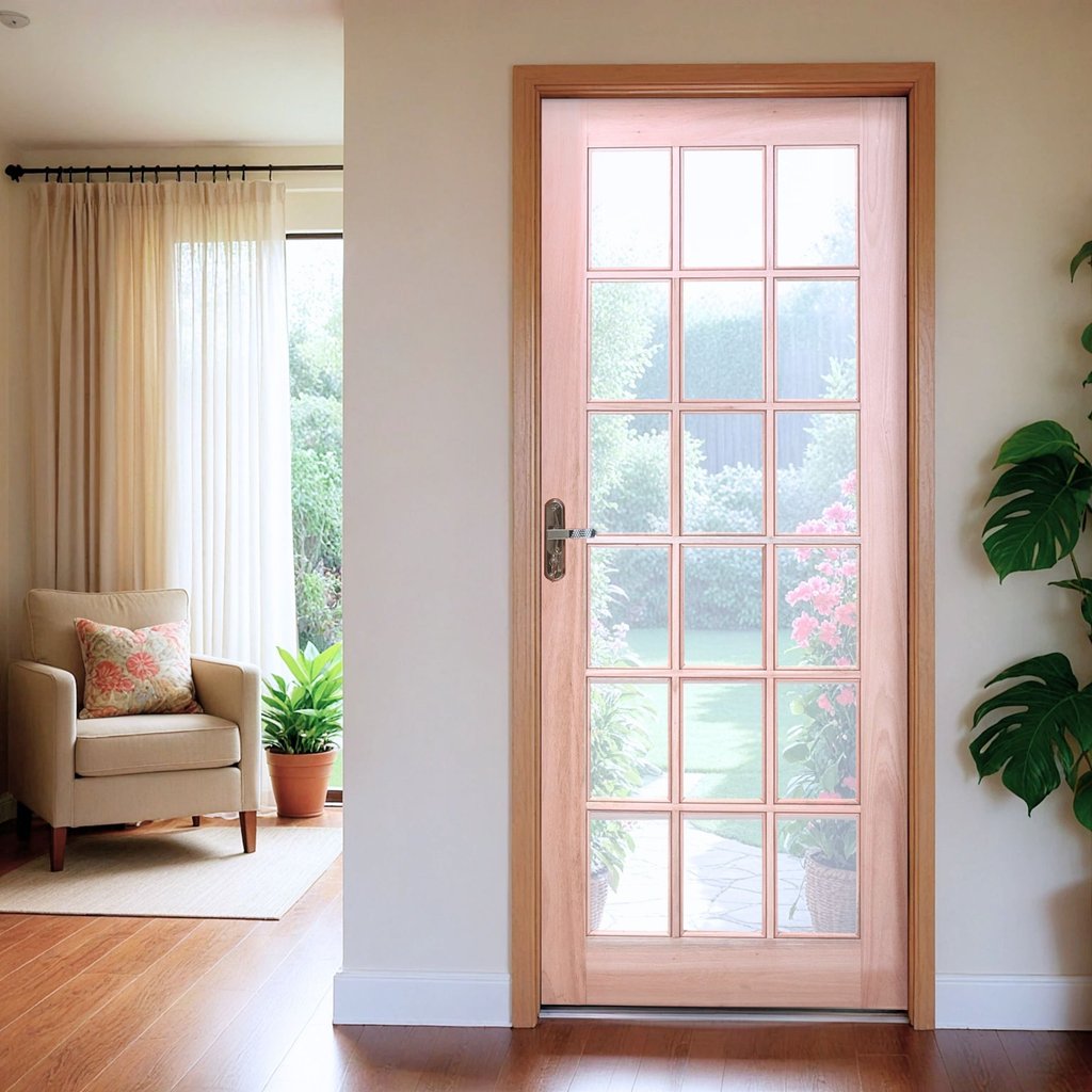 Folha de Porta Maciça em Eucalipto Acabamento Natural 210x80cm PM13 Formosa Cruzeiro Portas Marrom 210cm x 80cm