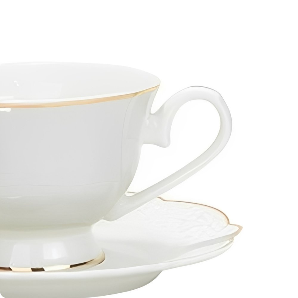Xícara e Pires Para Café Em New Bone China 80Ml Royal Classic L'Hermitage — imagem 2 de 2