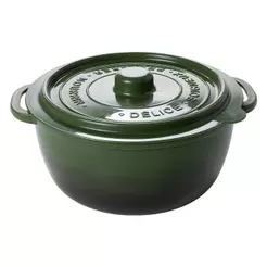 Pote Panelinha Hermética Supreme Verde 950 ml Mini Caçarola Ramekin Plástico Redondo Plasútil