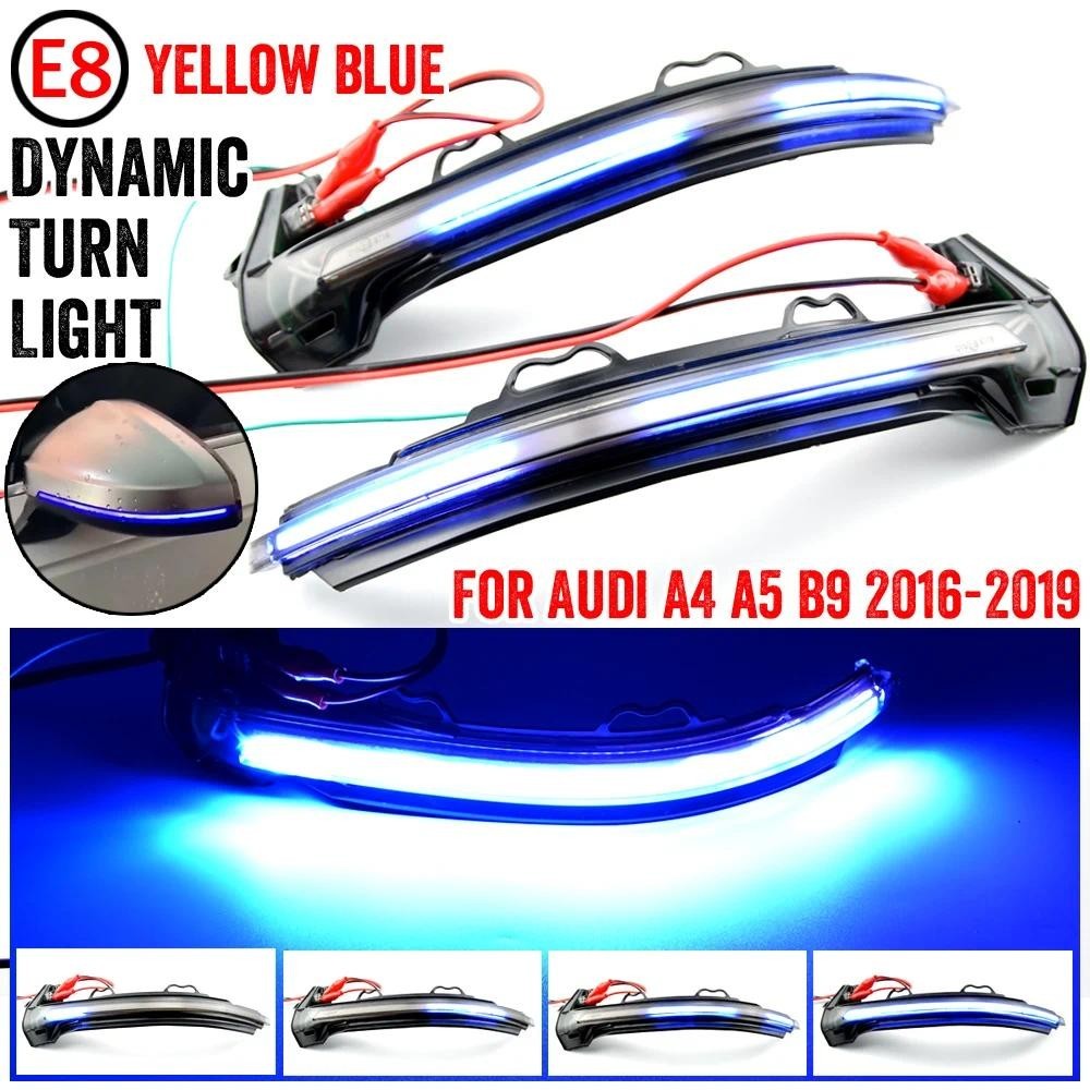 Sinal De Volta Dinâmico Luz LED Para Audi A4 S4 RS4 B9 2016-2019 A5 S5 RS5 Asa Lateral Espelho Retrovisor Indicador Sequ