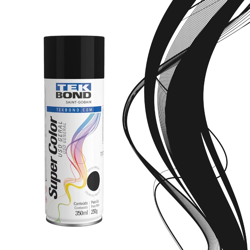 Tinta spray para alta temperatura 350 ml - TekBond