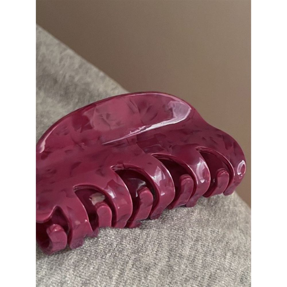 Francês Cranberry vermelho branco cerejas cor High-End francês Retro acrílico Grab clip nicho temperamento tubarão clipe