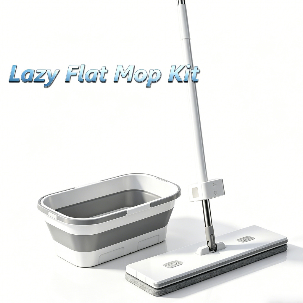 Esfregão Rodo Mop Inteligente 360° Esfregão Flat Limpeza Microfibra Com Refil Ou Balde