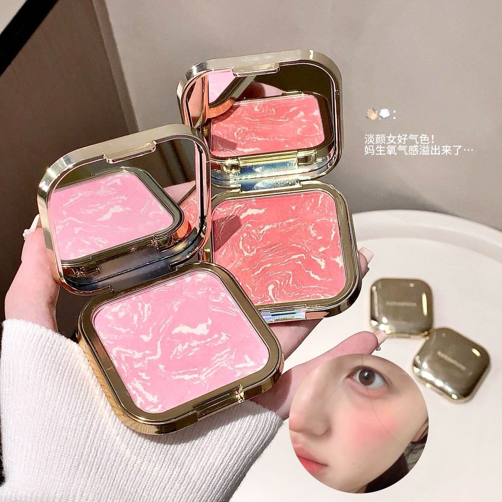 KAKASHOW Suave Brilho Gradiente Blush Fosco Natural Tridimensional Vitalidade Menina Porco Blush Rouge Pó