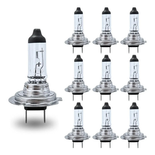 Kit 10 Lâmpada H7 Halogena 12v 55w Classic Branco Quente H7