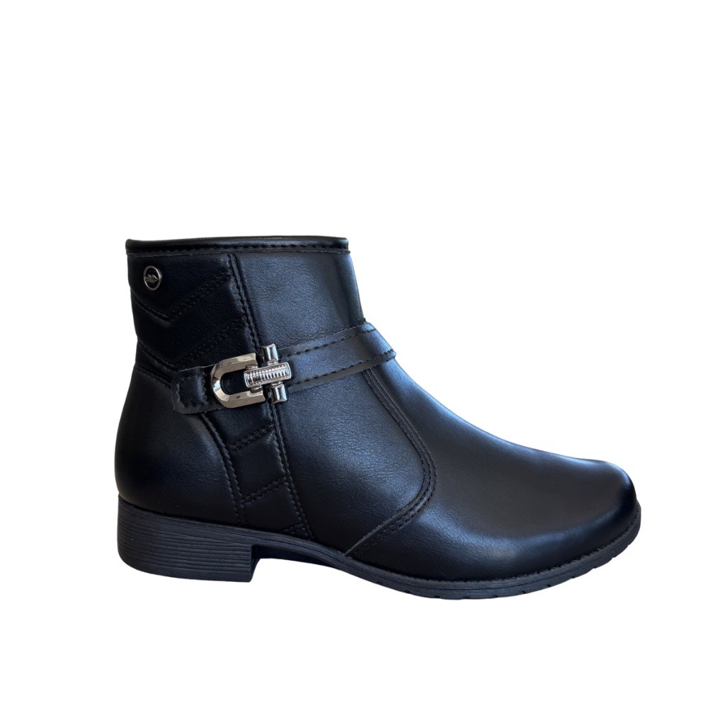 Bota Dakota D2183 Feminina Cano Curto Zíper Médio Preto