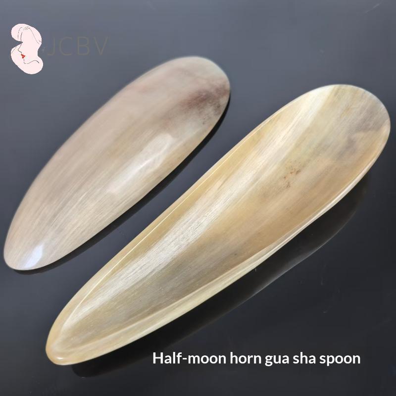 [JCBV] 1 Pcs Chifre De Búfalo Natural Sem Estresse Ferramenta De Massagem Guasha Acupuntura SPA Terapia Gua Sha Massagea