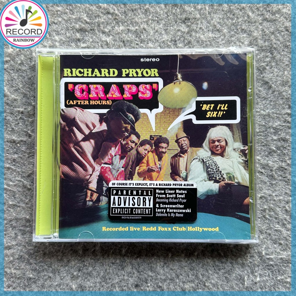 Richard Pryor Craps After Hours Original CD Album [Lacrado] Brand New 1Z08043 BRZK