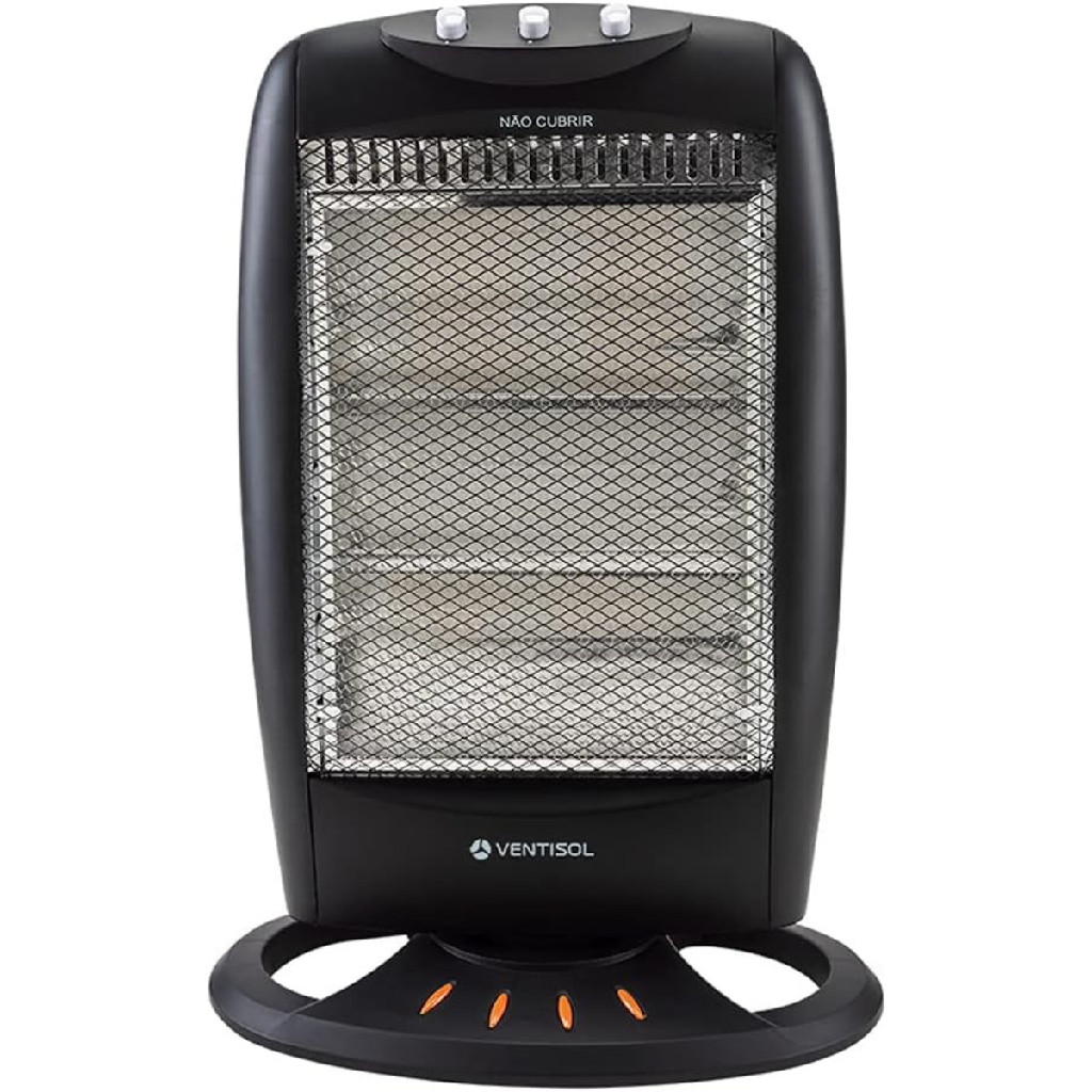 Aquecedor Elétrico Halógeno Portátil De 1200w - 220v e 127v
